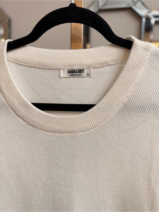 Coofandy Other - Coofandy Men's Cream Crewneck Knit Sweater